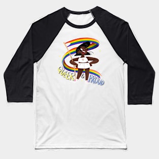 Queer & Proud - Pan Heart Baseball T-Shirt